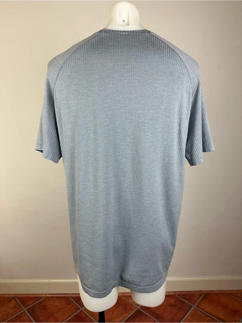 lululemon athletica Men's “Start Where You Are” Light Blue Performance Tee